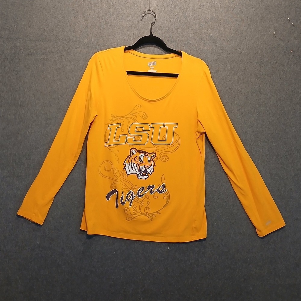 Soffe LSU Womens XL long sleeve college tigers louisiana football sports